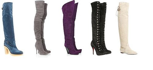 Shopping: Suede Over the Knee Boots