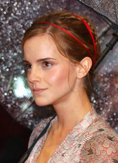 Pictures of Emma Watson's Bright Braids