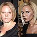 Louise Adams and Victoria Beckham