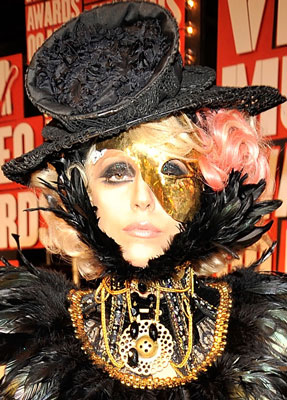 Lady Gaga at the 2009 MTV VMAs