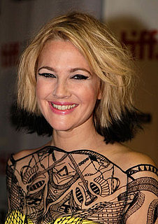 Pictures of Drew Barrymore's Black-Tipped Hair