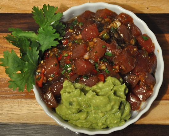Spicy Tuna Poke With Guacamole Spicy Tuna Poke With Guacamole