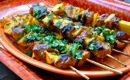 Chow Down on Pork 'n' Mango Skewers 