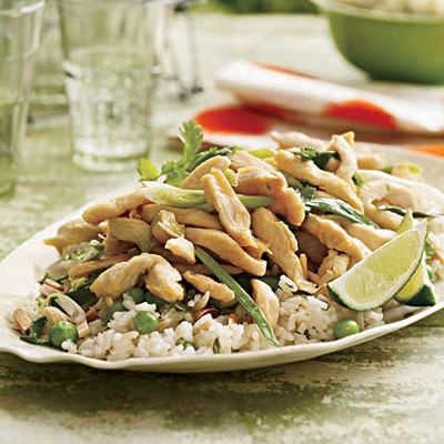 Lime Rickey Chicky and Buttered Almond Rice Lime Rickey Chicky and Buttered Almond Rice