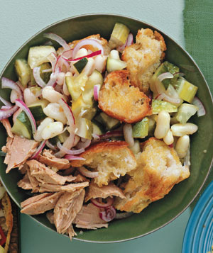Tuna White Bean Panzanella Recipe Tuna White Bean Panzanella Recipe