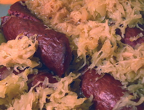 Sauerkraut with Smoked Sausages Sauerkraut with Smoked Sausages