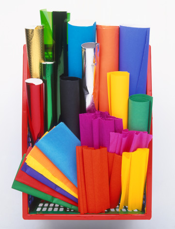 Make paper table runners. Make paper table runners.