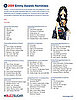 Printable Emmy Ballot for the 2009 Primetime Emmy Awards