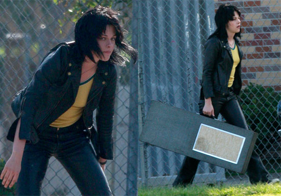 Kristen Stewart Filming The Runaways Gallery