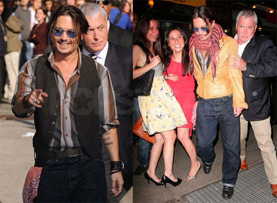 Photos of Johnny Depp on The Late Show Photos of Johnny Depp on The Late Show