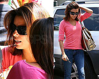 Photos of Eva Longoria At Lunch in Cafe Med in LA