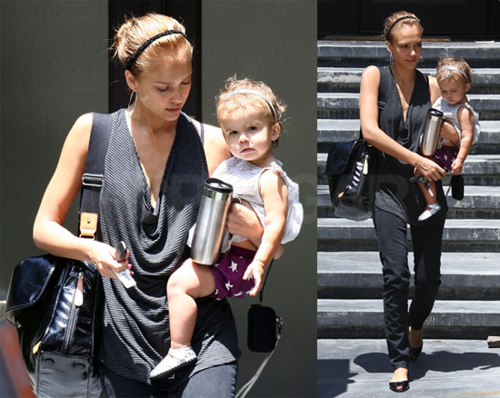 Photos of Jessica Alba and Honor at a Playdate