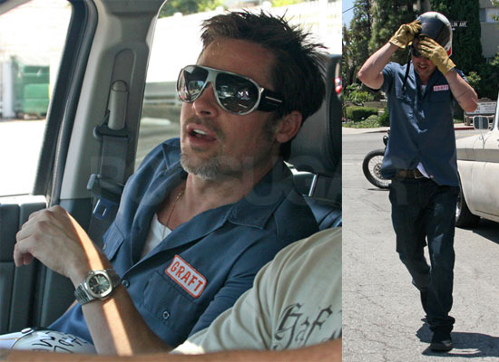 Photos of Brad Pitt on His Bike in LA Photos of Brad Pitt on His Bike in LA
