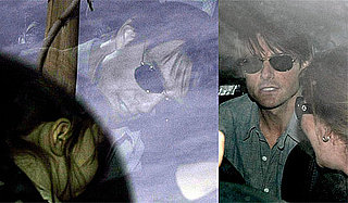 Photos of Tom Cruise, Katie Holmes, Suri Cruise Landing in Melbourne