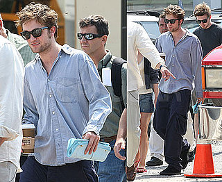 Photos of Robert Pattinson and Emilie de Ravin on the Set of Remember Me in NYC