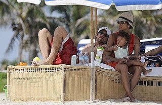 Photos of Halle Berry, Gabriel Aubry, Nahla Aubry Exploring the Beach in Miami