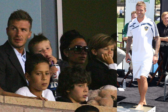 Photos of David Beckham Playing Soccer