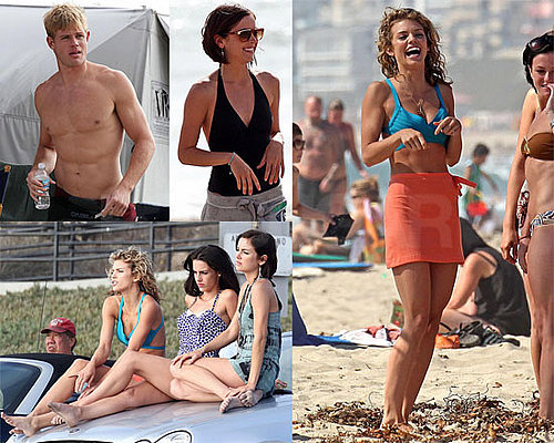 Bikini Photos of AnnaLynne McCord, Jessica Stroup, Jessica Lowndes, Shirtless Trevor Donovan Filming 90210