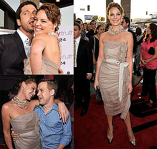 Photos of Brunette Katherine Heigl and Gerard Butler at The Ugly Truth Premiere