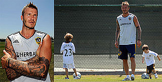 Photos of David Beckham Training With the Galaxy in LA
