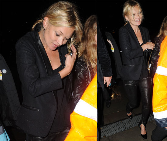 Photos of Kate Moss Leaving a Lily Allen Concert  