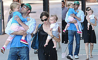 Photos of Jennfier Garner and Ben Affleck Walking With Seraphina and Violet