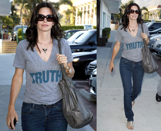 Photos of Courteney Cox Walking in Malibu