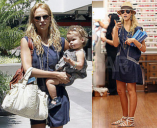 Photos of Jessica Alba With Daughter Honor Warren Getting Lunch at LA's Newsroom Cafe