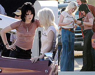 Photos of Kristen Stewart and Dakota Fanning Filming The Runaways Before Comic-Con