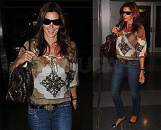 Photos of Cindy Crawford at NYC's JFK Airport