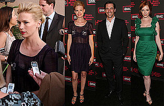 Photos of Jon Hamm and January Jones at a Cocktail Party For Season Three of Mad Men in LA