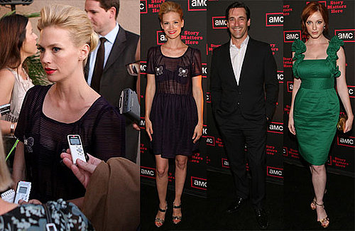 Photos of Jon Hamm and January Jones at a Cocktail Party For Season Three of Mad Men in LA