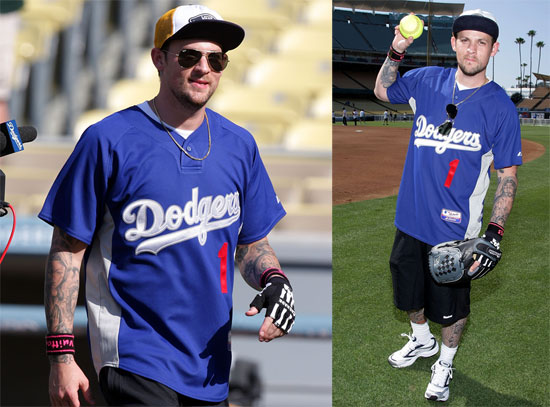 Photos of Joel Madden Playing Baseball Photos of Joel Madden Playing Baseball