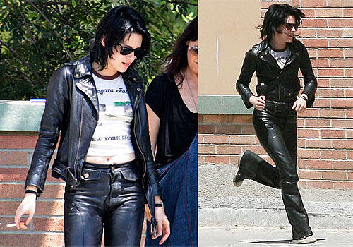 Photos of Kristen Stewart Filming The Runaways