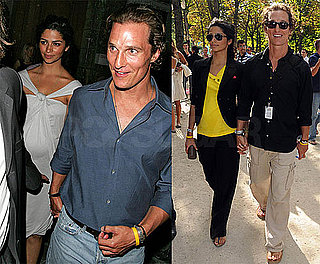 Photos of Matthew McConaughey and Camila Alves at the Tour de France in Paris