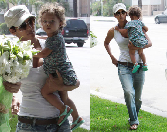 Photos of Halle Berry and Nahla in LA