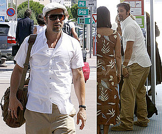 Photos of Brad Pitt at the Airport in France
