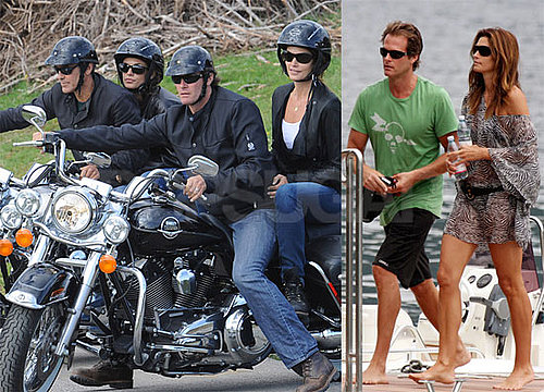 Photos of Cindy Crawford, George Clooney, Rande Gerber, Elisabetta Canalis in Italy