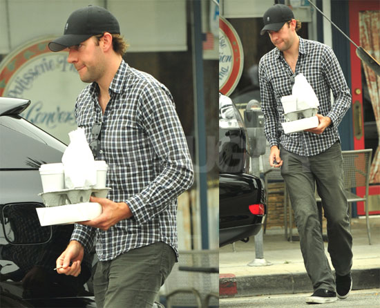 Photos of John Krasinski Getting Coffee