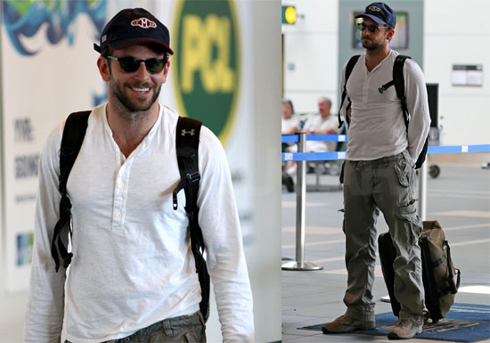 Photos of Bradley Cooper at Vancouver Airport