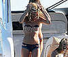 Slide Photo of Kate Moss in a Bikini on a Boat in St. Tropez