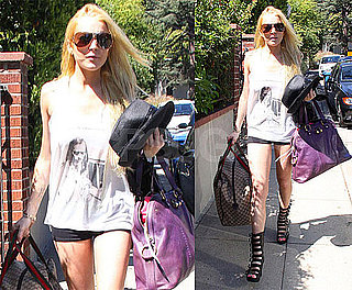 Photos of Lindsay Lohan Leaving Samantha Ronson's House in LA