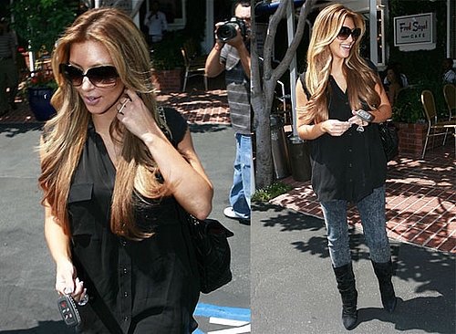 Photos of Kim Kardashian Shopping Amid Rumors That She and Reggie Bush are Back Together