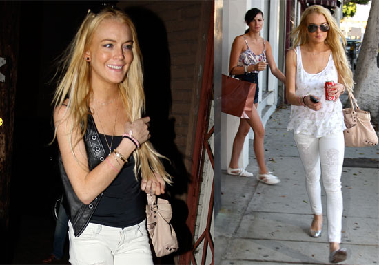 Photos of Lindsay Lohan and Ali Lohan Shopping in LA