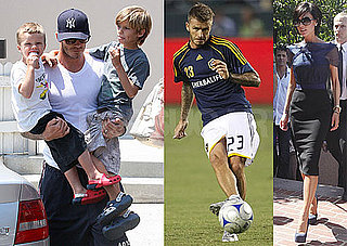 Photos of Victoria Beckham Judging American Idol, David Beckham With Cruz, Romeo, Getting Kicked Out of Galaxy Game