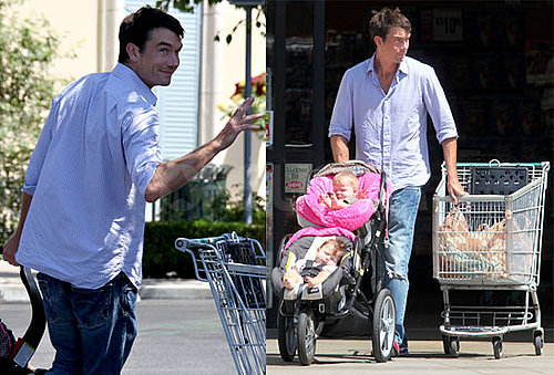 Photos of Law Student Jerry O'Connell With Daughters Dolly O'Connell and Charlie O'Connell Shopping