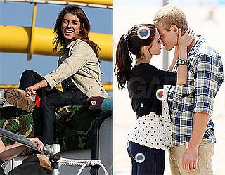 Photos of Shenae Grimes, Jessica Lowndes, Trevor Donovan Filming 90210