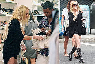 Photos of Lindsay Lohan With Friends Shopping And Walking in NYC, at Waverly Inn with Ali Lohan
