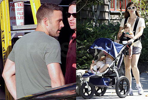 Photos of Ben Affleck, Jennifer Garner, Violet Affleck, And Seraphina Affleck in Boston