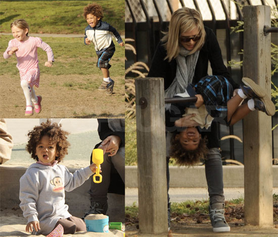 Heidi Klum and Her Kids at the Park
